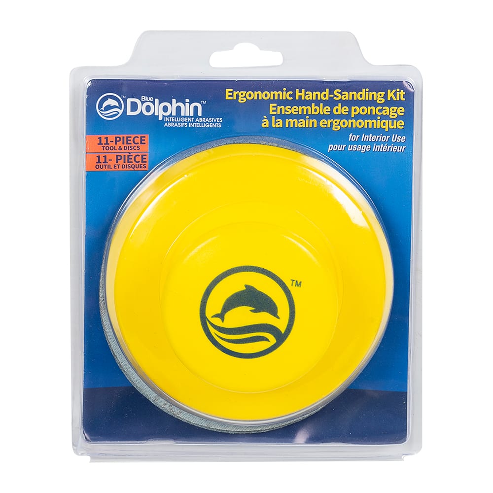 Ensemble de bloc à poncer et 10 disques autoagrippants 5 po