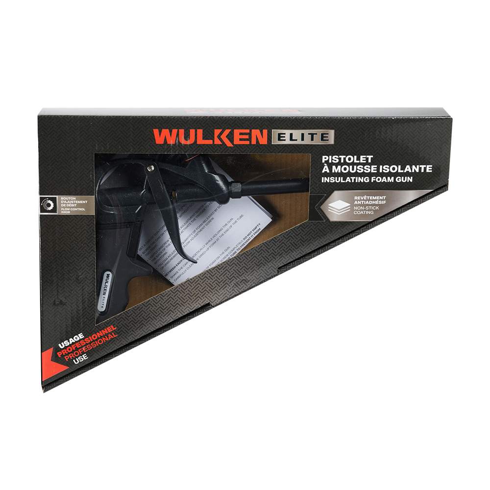 Pistolet à mousse isolante avec revêtement antiadhésif WULKEN ELITE