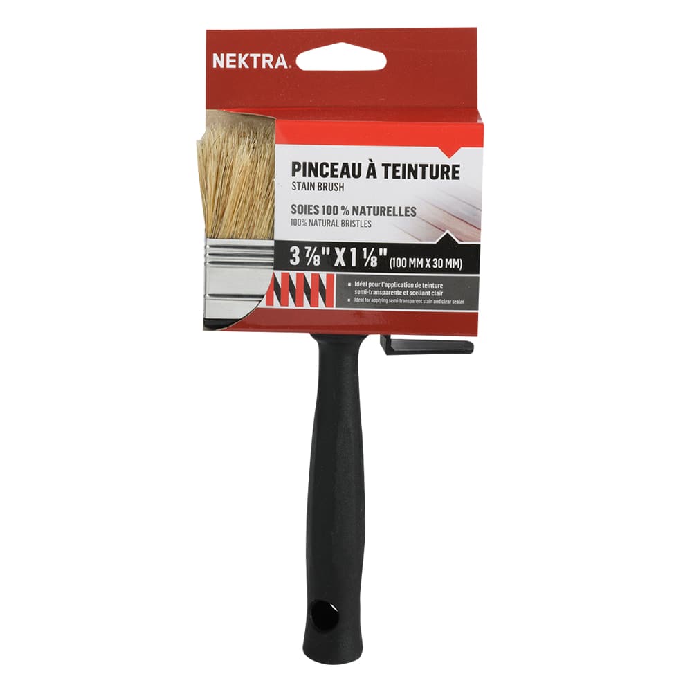 Pinceau à teinture en soies naturelles 3 7/8 po x 1 1/8 po NEKTRA