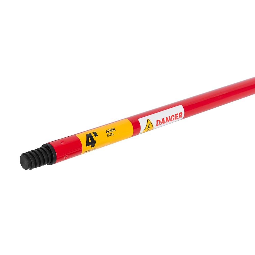 Manche/rallonge en acier 4 pi VERTUO