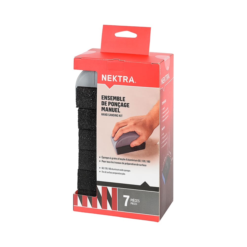 NEKTRA 7-Piece Hand Sanding Kit
