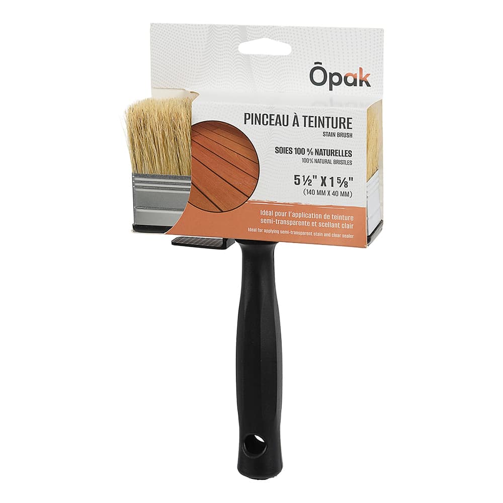 ÔPAK Natural Bristles Stain Brush 5 1/2 in x 1&nbsp;5/8&nbsp;in