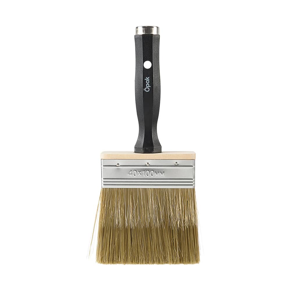 ÔPAK Natural and Synthetic Bristles Stain Brush 3&nbsp;7/8&nbsp;in x 1&nbsp;5/8&nbsp;in