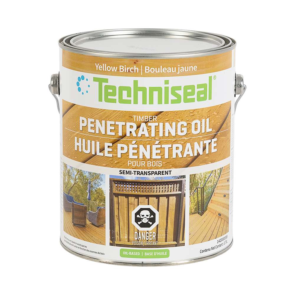 Teinture à l'huile pénétrante d'extérieur pour bois Bouleau 3,78 L TECHNISEAL