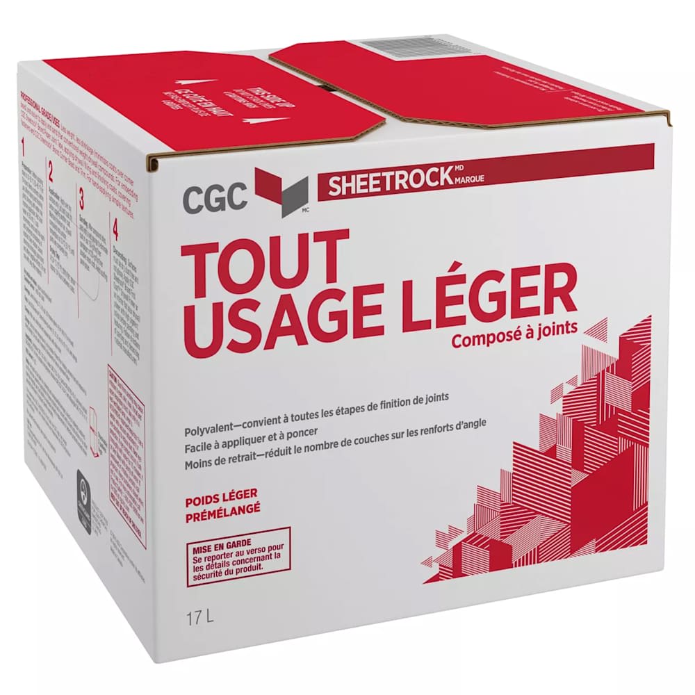 Composé à joints de gypse Sheetrock Tout usage léger 17 L