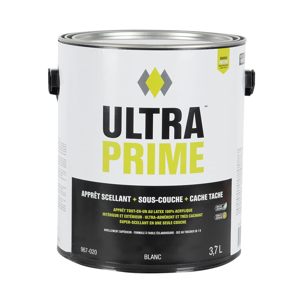 Apprêt-scelleur au latex 100% acrylique Ultraprime d'intérieur et d'extérieur 3,7 L