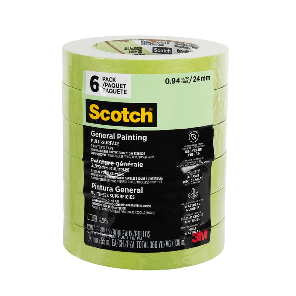 Ruban de peintre Scotch 24 mm x 55 m Pqt/6