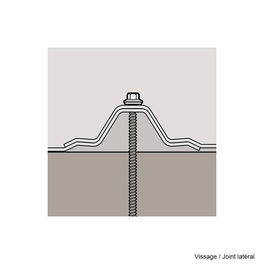 Recouvrement de tôle ondulée galvanisé Victoria 10&nbsp;pi