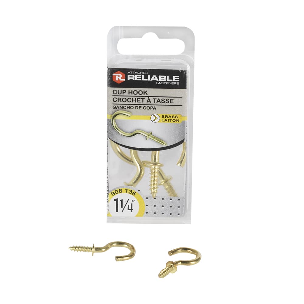 1-1/4 in. Cup Hooks Pkg/5
