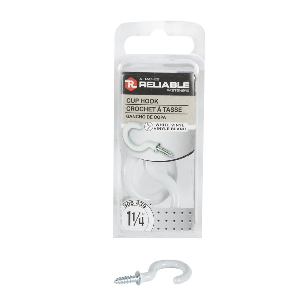 1-1/4 in. Cup Hooks Pkg/3