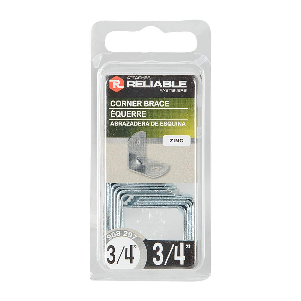 Équerres métalliques pour comptoirs 3/4 po Pqt/10