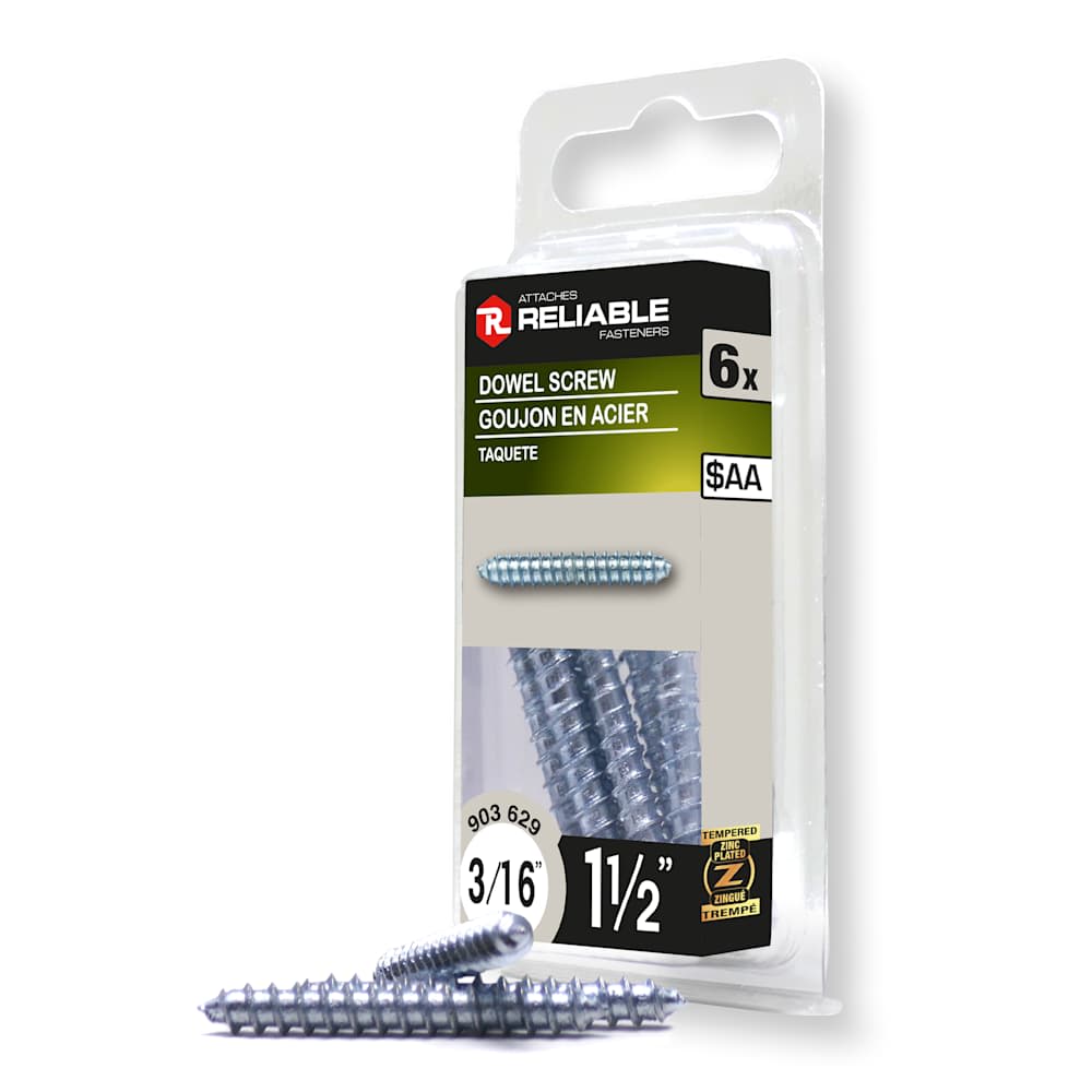 Steel Newel Fasteners 3/16 in. x 1 1/2 in. Pkg/6