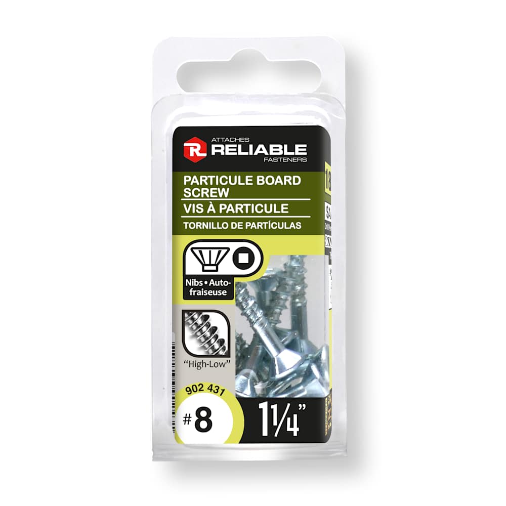 Particle Screws 1-1/4 in. n° 8 Pkg/18