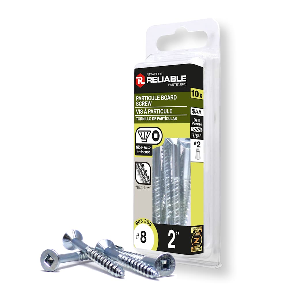 Particle Screws 2 in. n° 8 Pkg/10