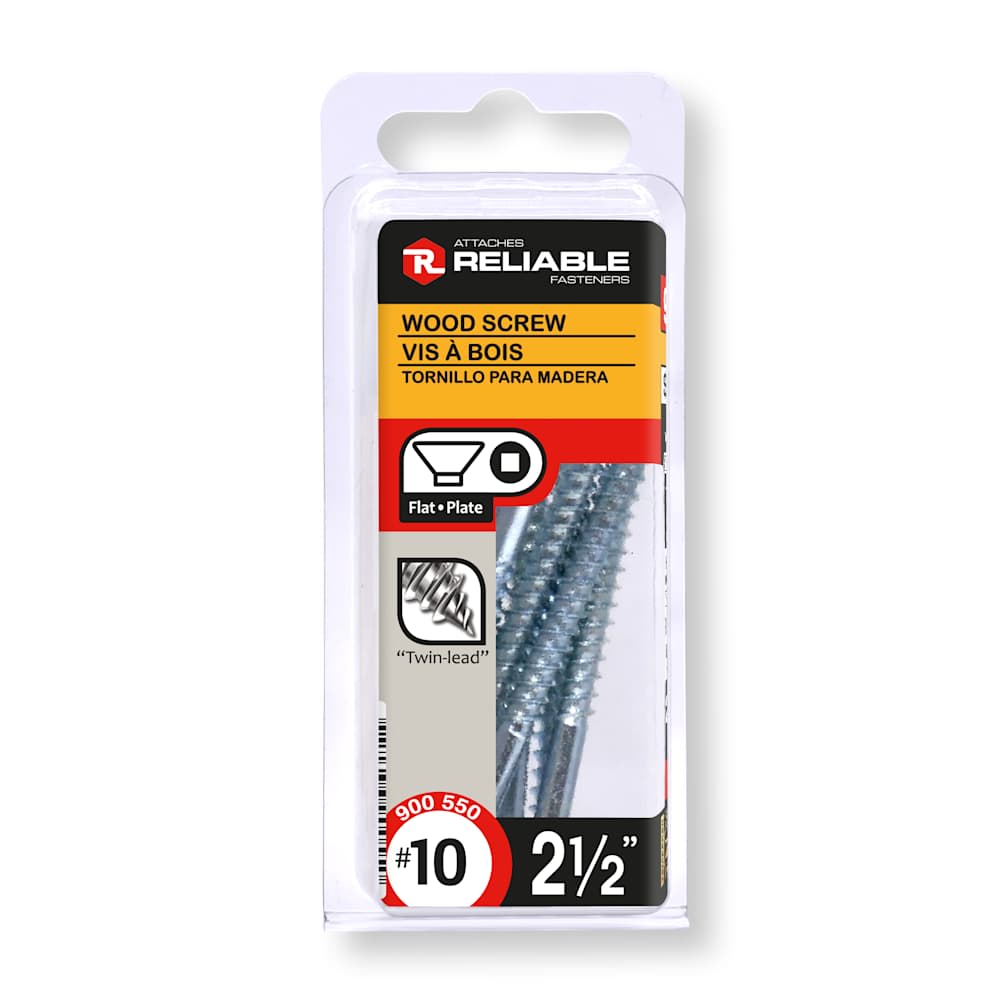 Vis à bois 2 1/2 po n° 10 T.P. Pqt/9