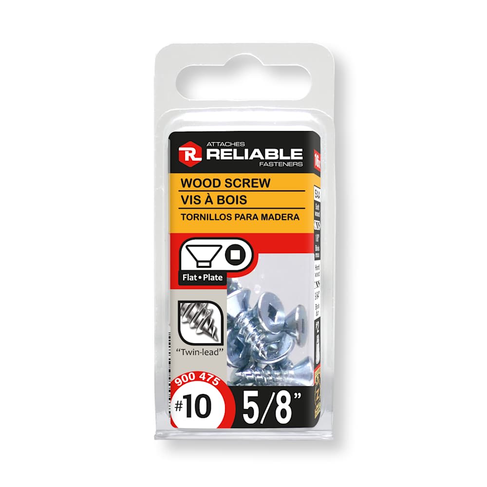 Vis à bois 5/8 po n° 10 T.P. Pqt/16