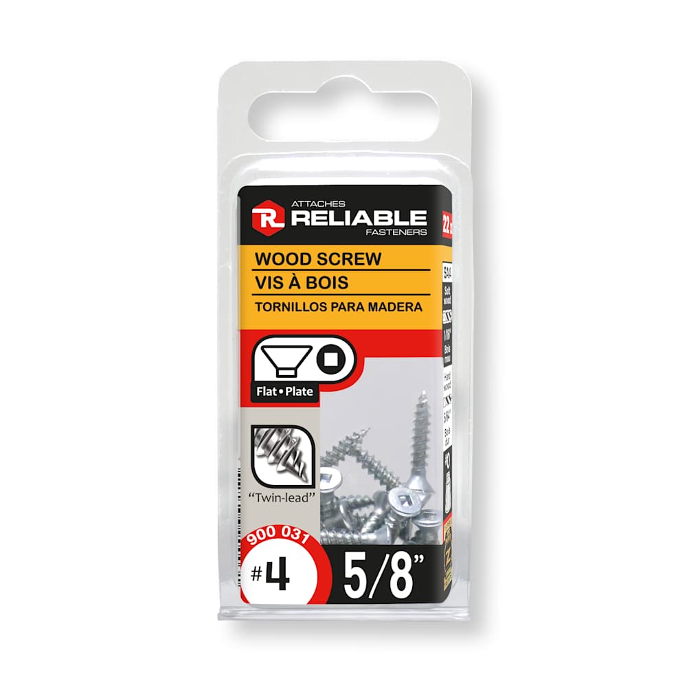 Vis à bois 5/8 po n° 4 T.P. Pqt/22