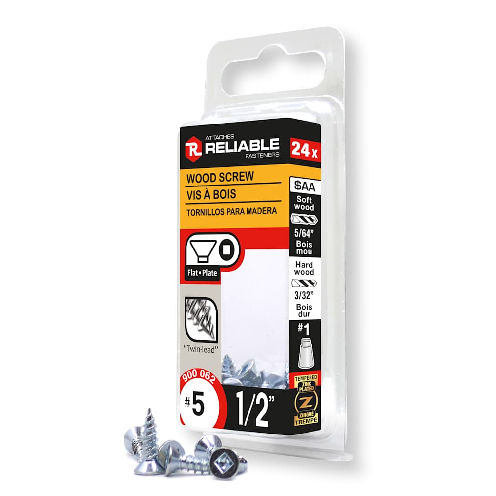 Vis à bois 1/2 po n° 5 T.P. Pqt/24