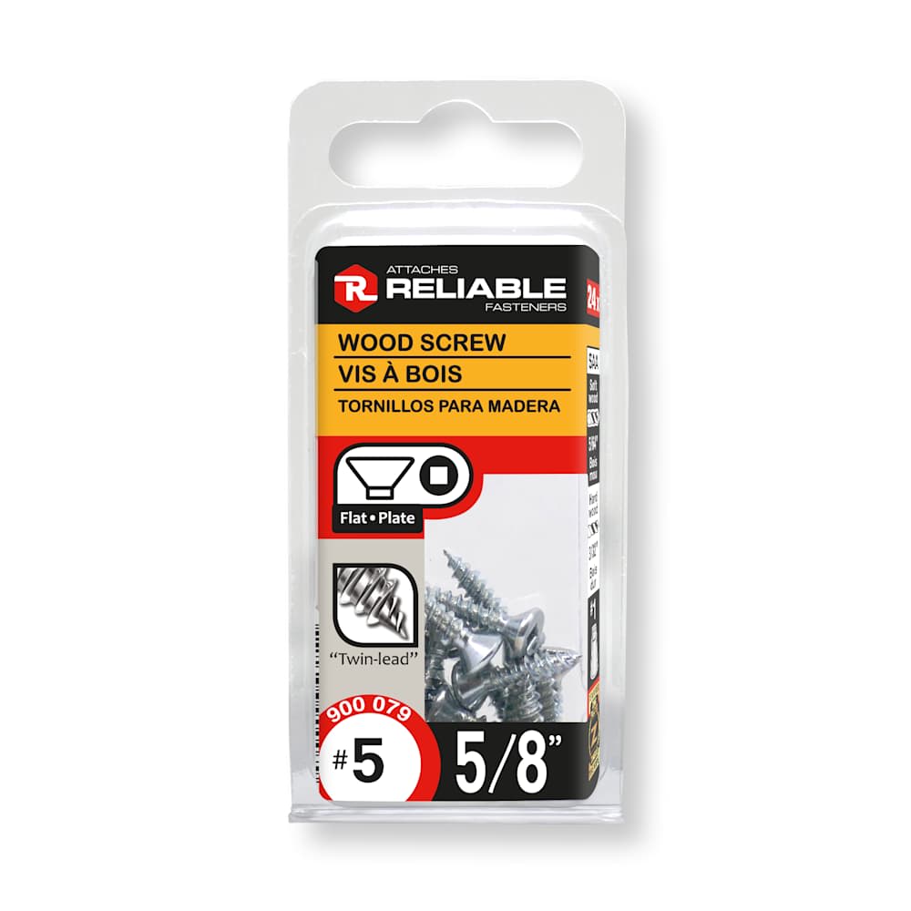 Vis à bois 5/8 po n° 5 T.P. Pqt/24