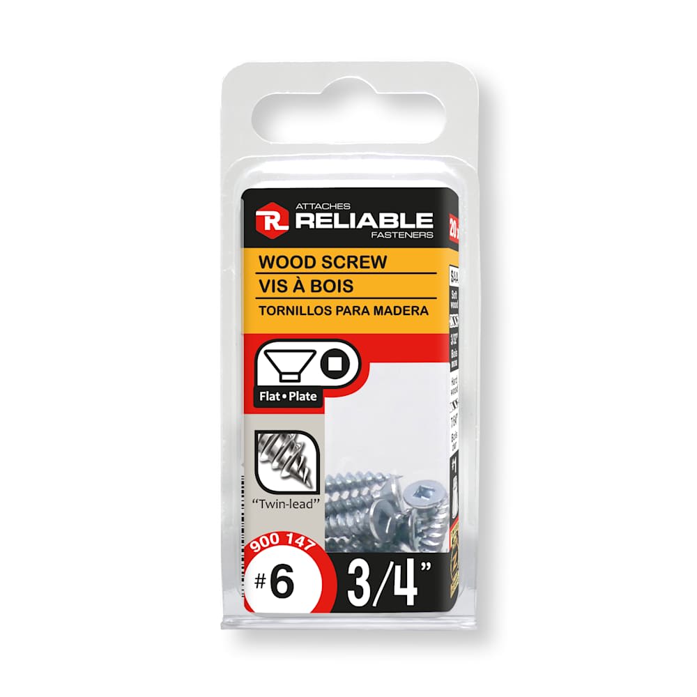 Vis à bois 3/4 po n° 6 T.P. Pqt/20