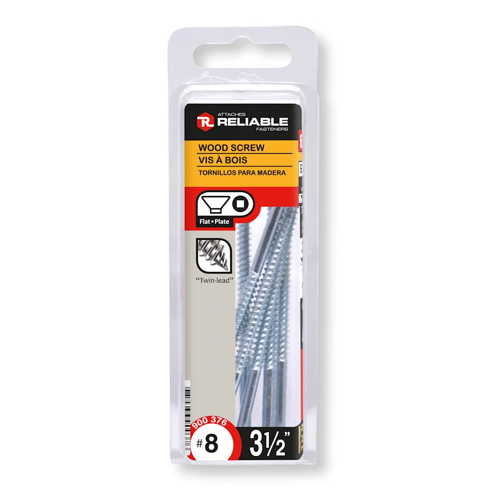 Vis à bois 3 1/2 po n° 8 T.P. Pqt/6