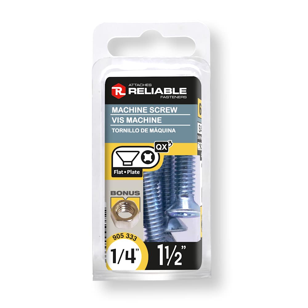 Machine Bolts 1/4-20 x 1 1/2 in. Pkg/6 - Canac