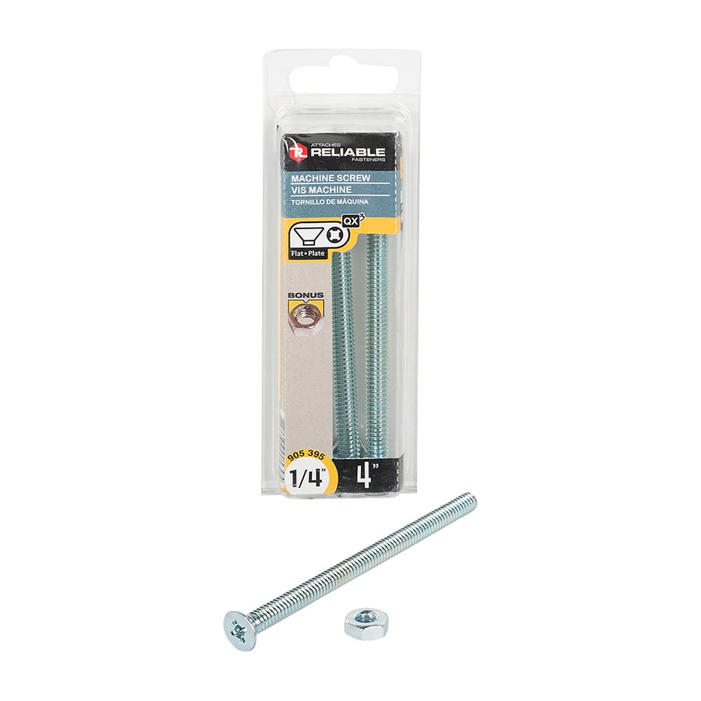 Machine Bolts 1/4-20 x 4 in. Pkg/3