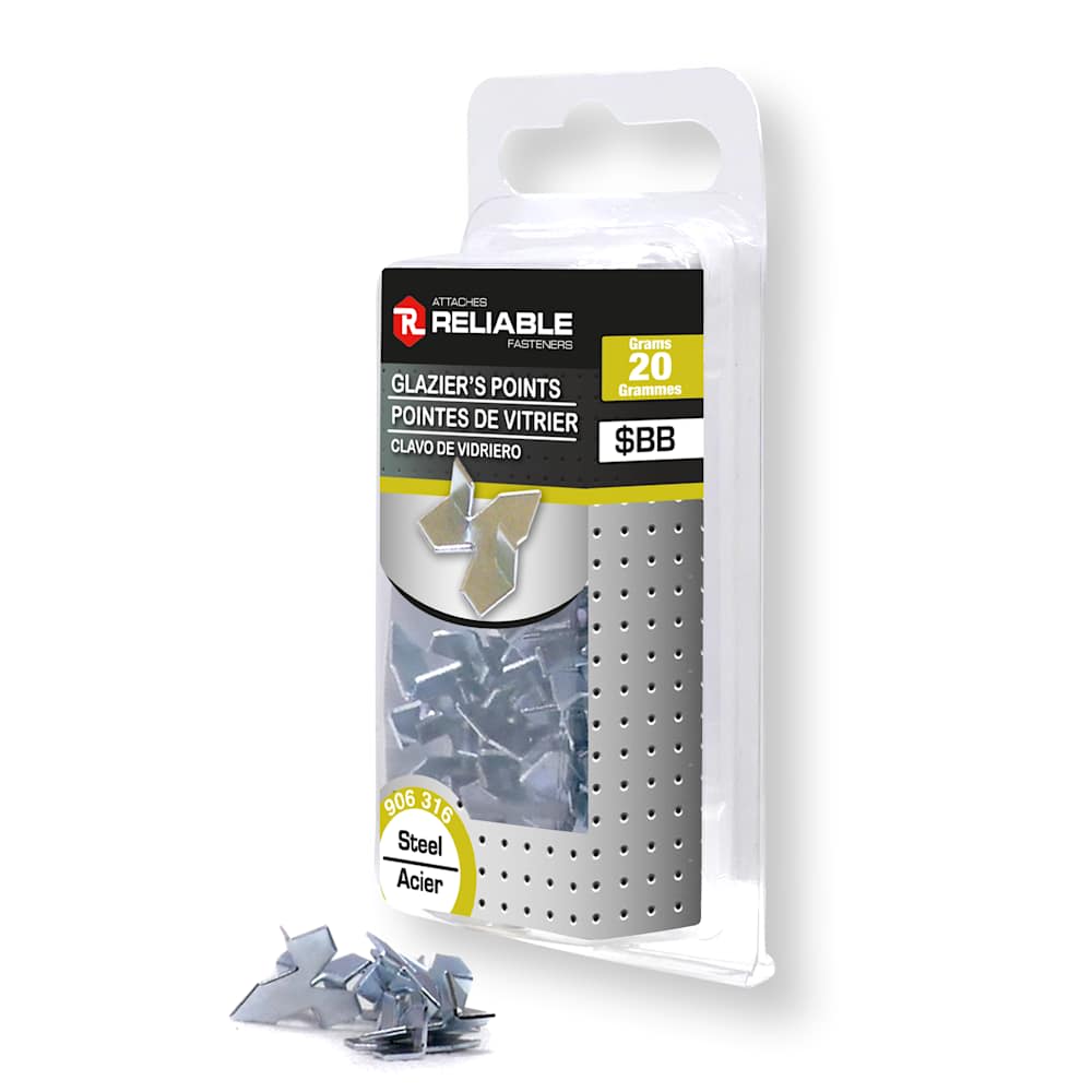 ATTACHES RELIABLE n° 17 Glazier Points Pkg/68