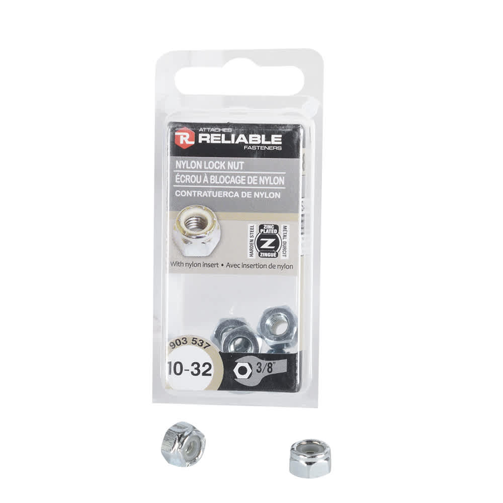 Écrous de blocage 10-32 Pqt/8