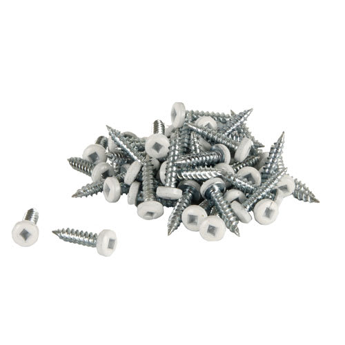 White Soffit Screws 5/8&nbsp;in. n° 6 R.H. Pkg/100