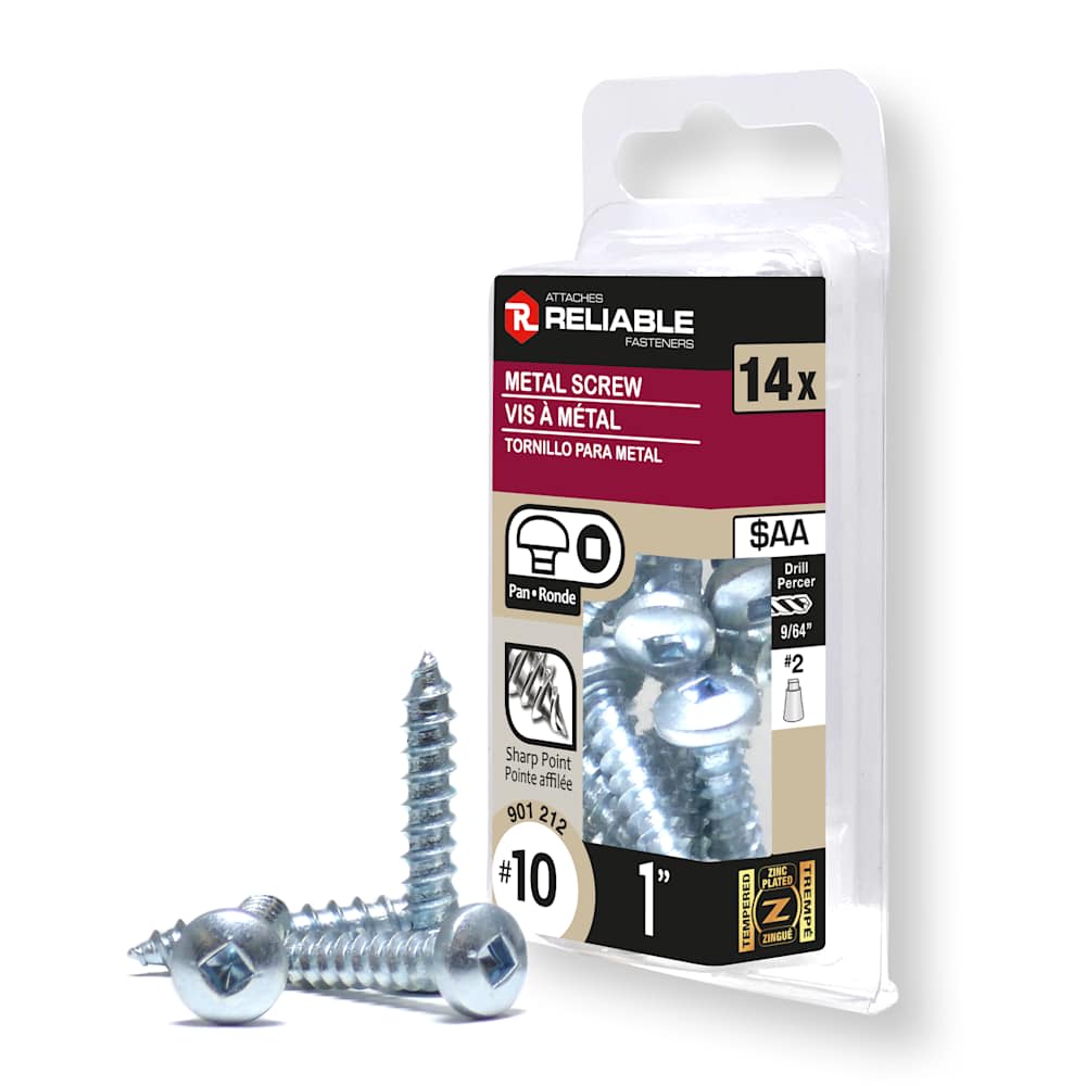 Vis à métal 1 po n° 10 T.R. Pqt/14