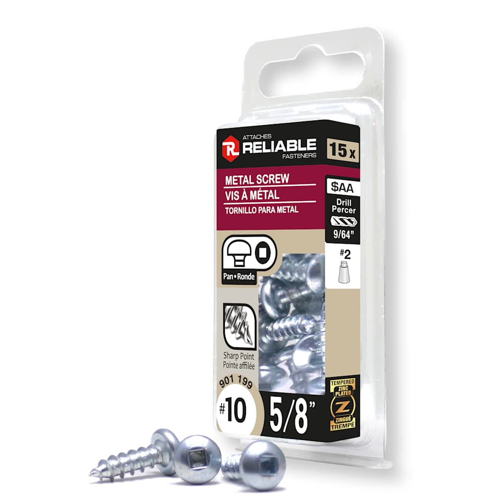 Vis à métal 5/8 po n° 10 T.R. Pqt/15