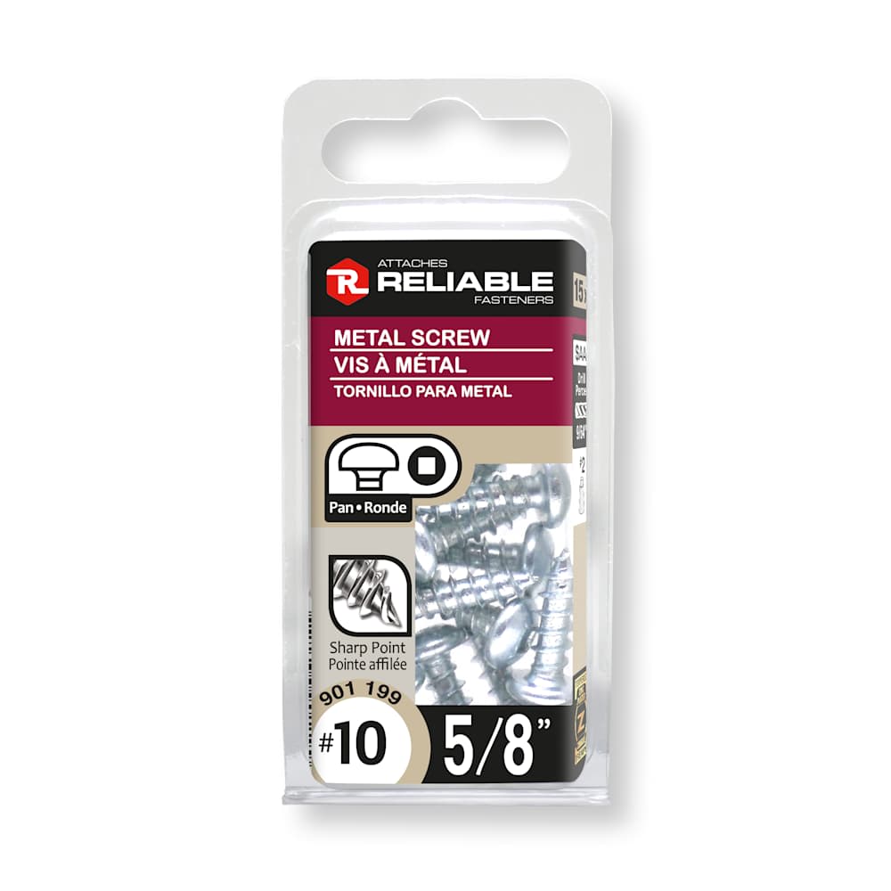 Vis à métal 5/8 po n° 10 T.R. Pqt/15