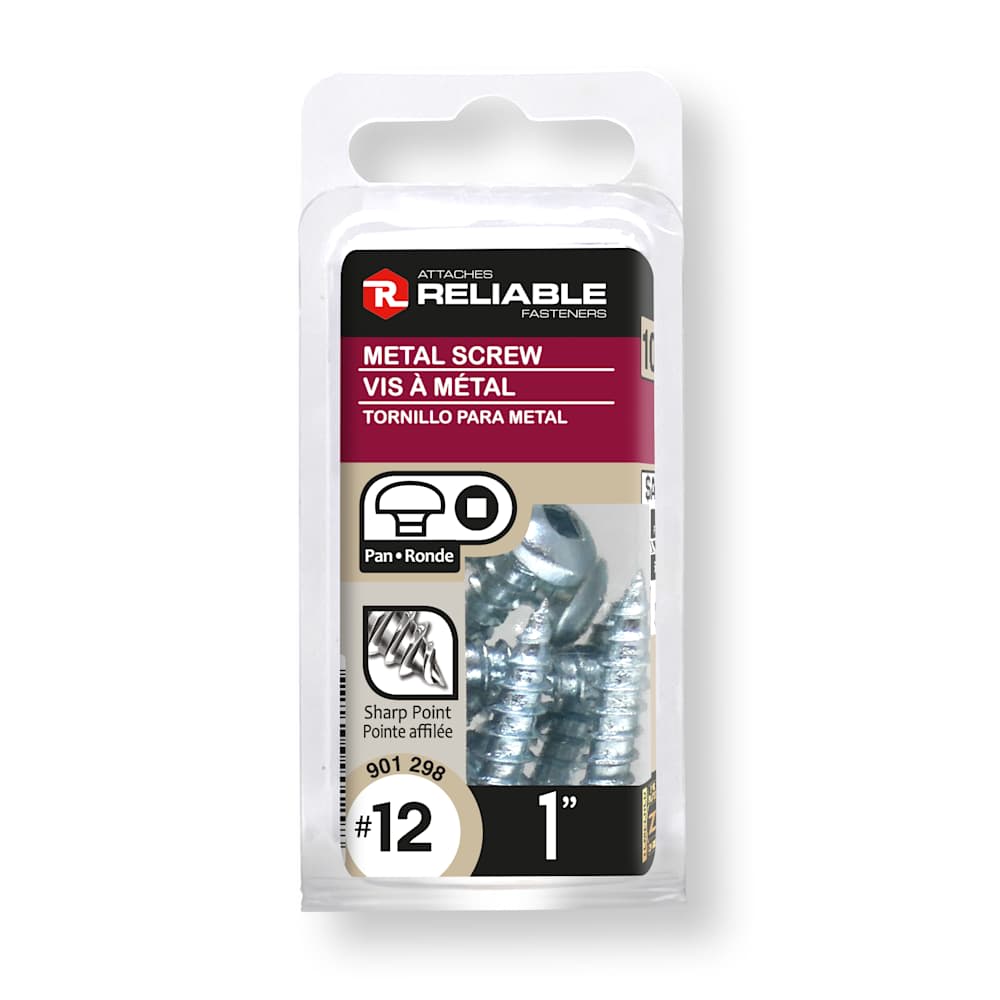Metal Screws 1 in. n° 12 Pkg/10