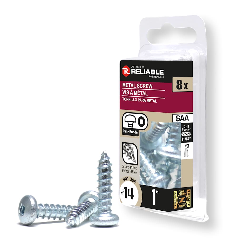 Vis à métal 1 po n° 14 T.R. Pqt/8