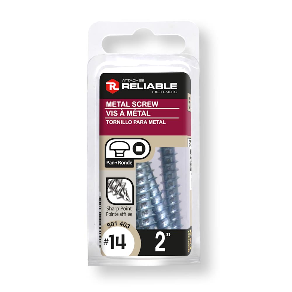 Vis à métal 2 po n° 14 T.R. Pqt/5