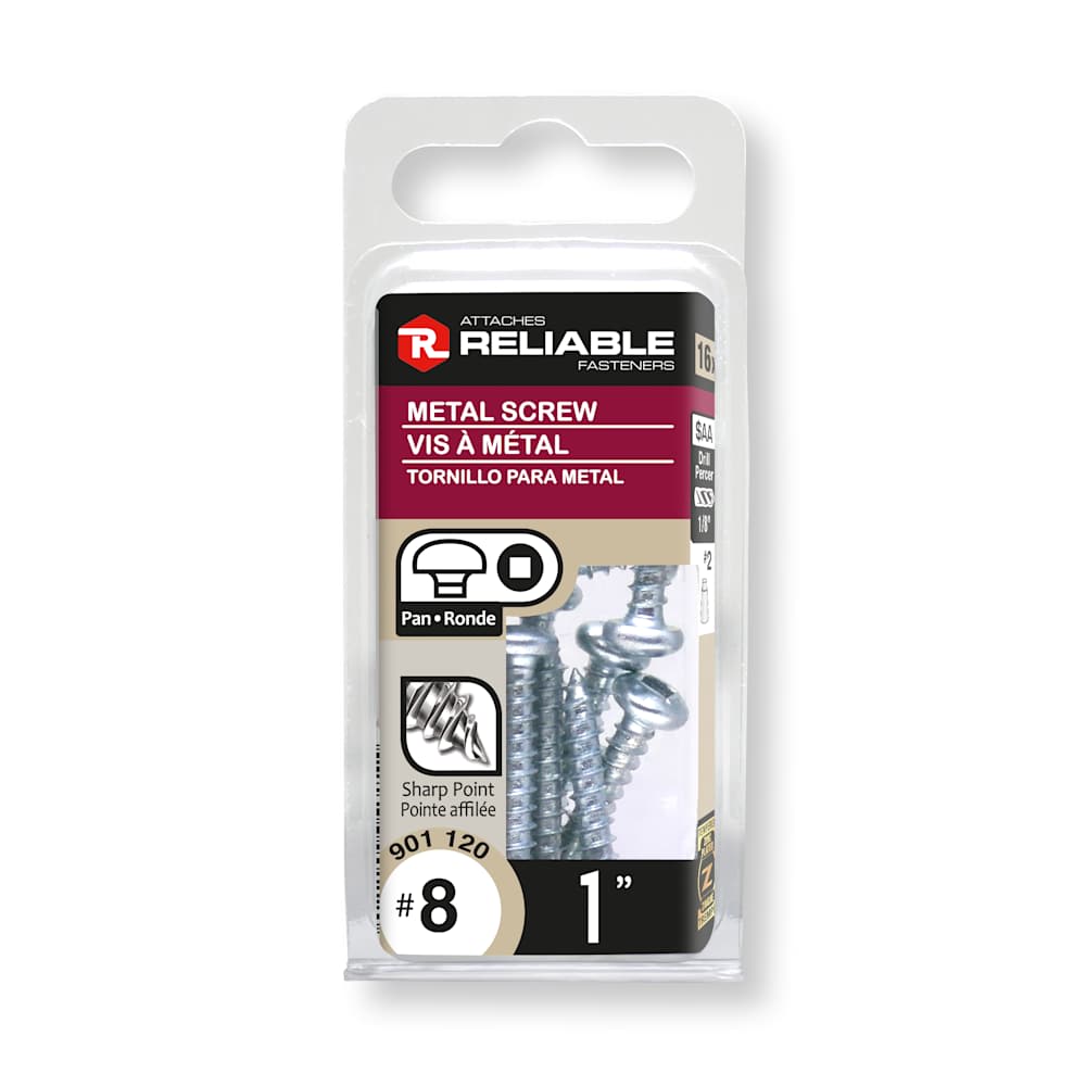 Vis à métal 1 po n° 8 T.R. Pqt/16