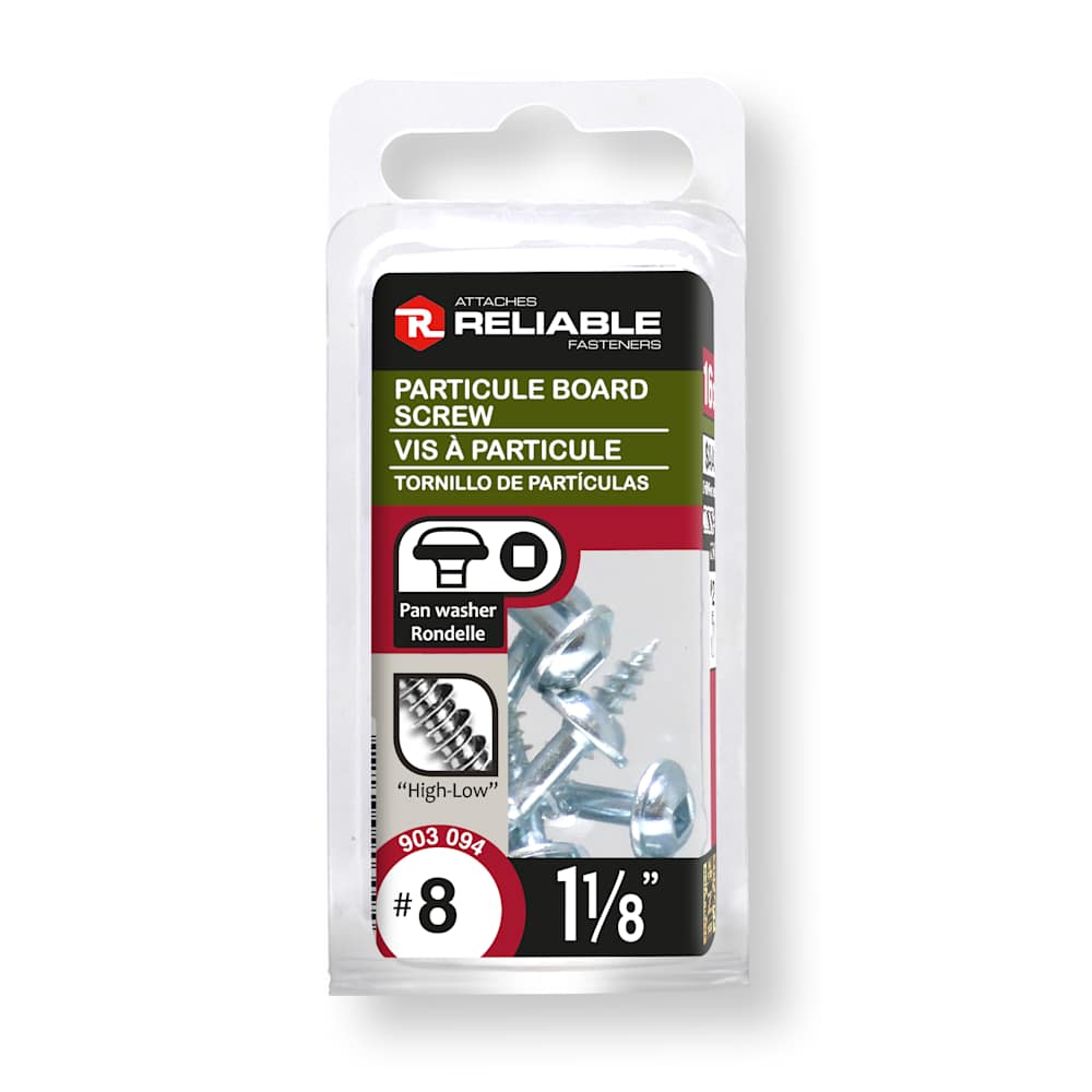 Vis à particule 1 1/8 po n° 8 T.R. Pqt/16