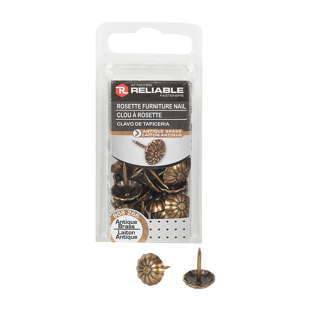 Rosette Furniture Nail 1/2 in. Pkg/30