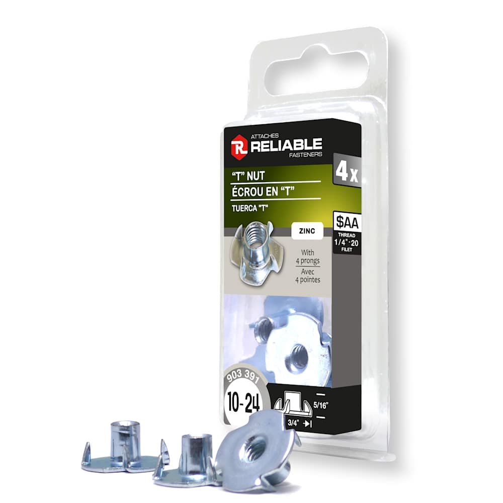 Écrous en T 10-24 Pqt/4