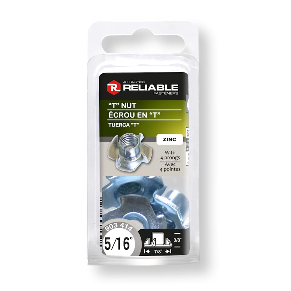 T Nuts 5/16 in. - 18 Pkg/4