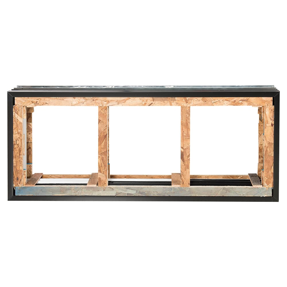 Cadre pour fenêtre de fondations (3&nbsp;sections) 56&nbsp;po&nbsp;x&nbsp;24&nbsp;po&nbsp;x&nbsp;8&nbsp;po