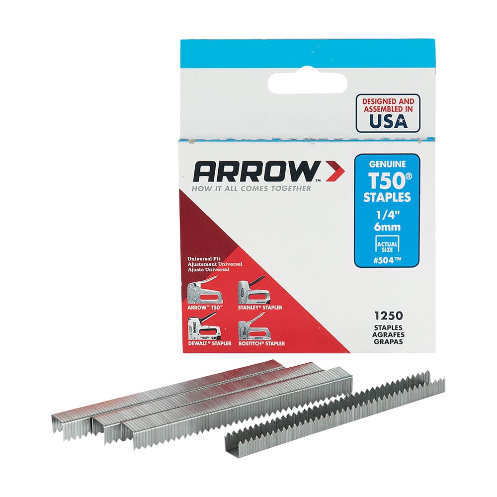 Agrafes T50 1/4 po Pqt/1&nbsp;250