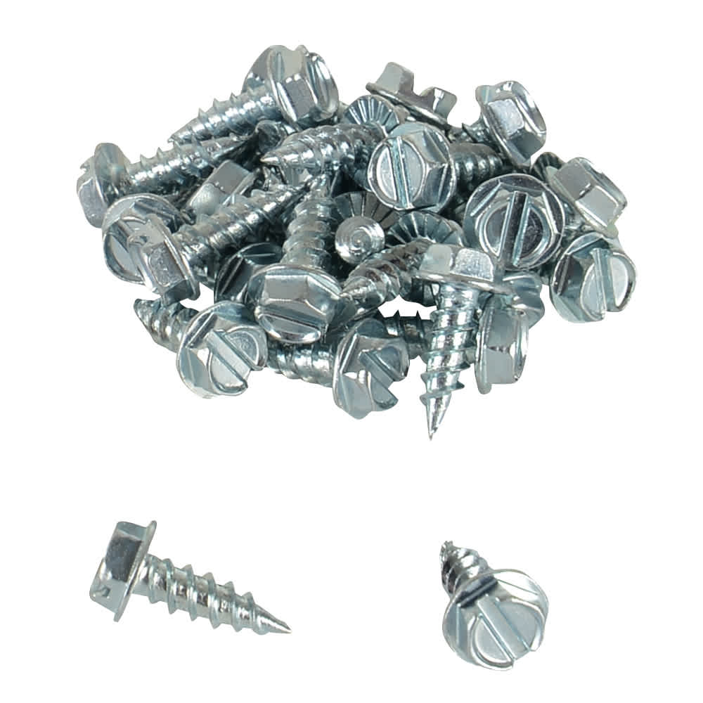 Vis striée pour tôle 3/8 po n° 6 T.H. Pqt/100