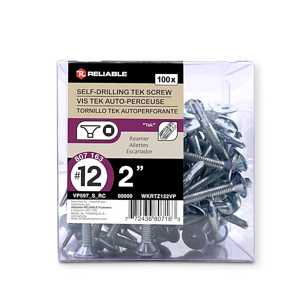 Self-Drilling Metal Screw 2 in. n° 12 Pkg/100