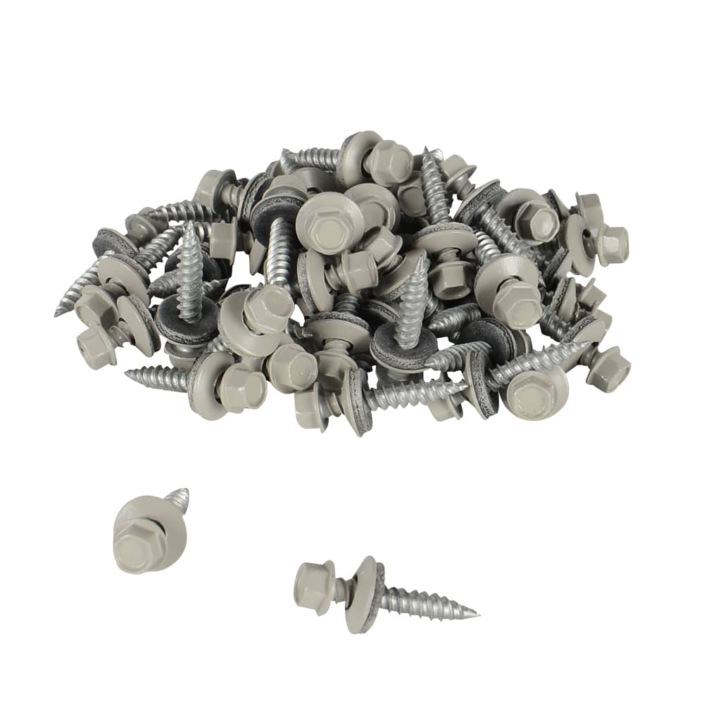 Vis à tôle 1 po n° 9 T.H. grise Pqt/100