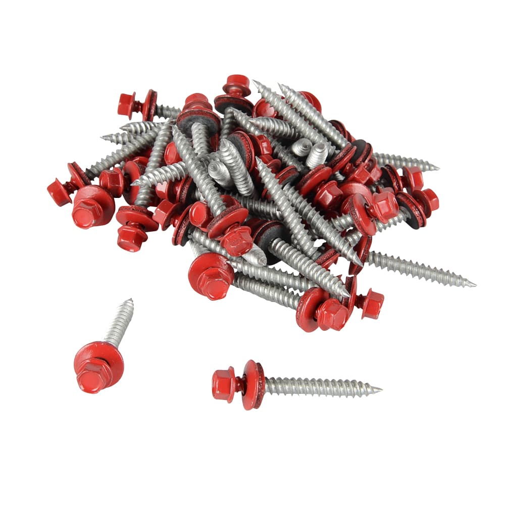 Vis à tôle 1 1/2 po n° 9 T.H. rouge Pqt/100