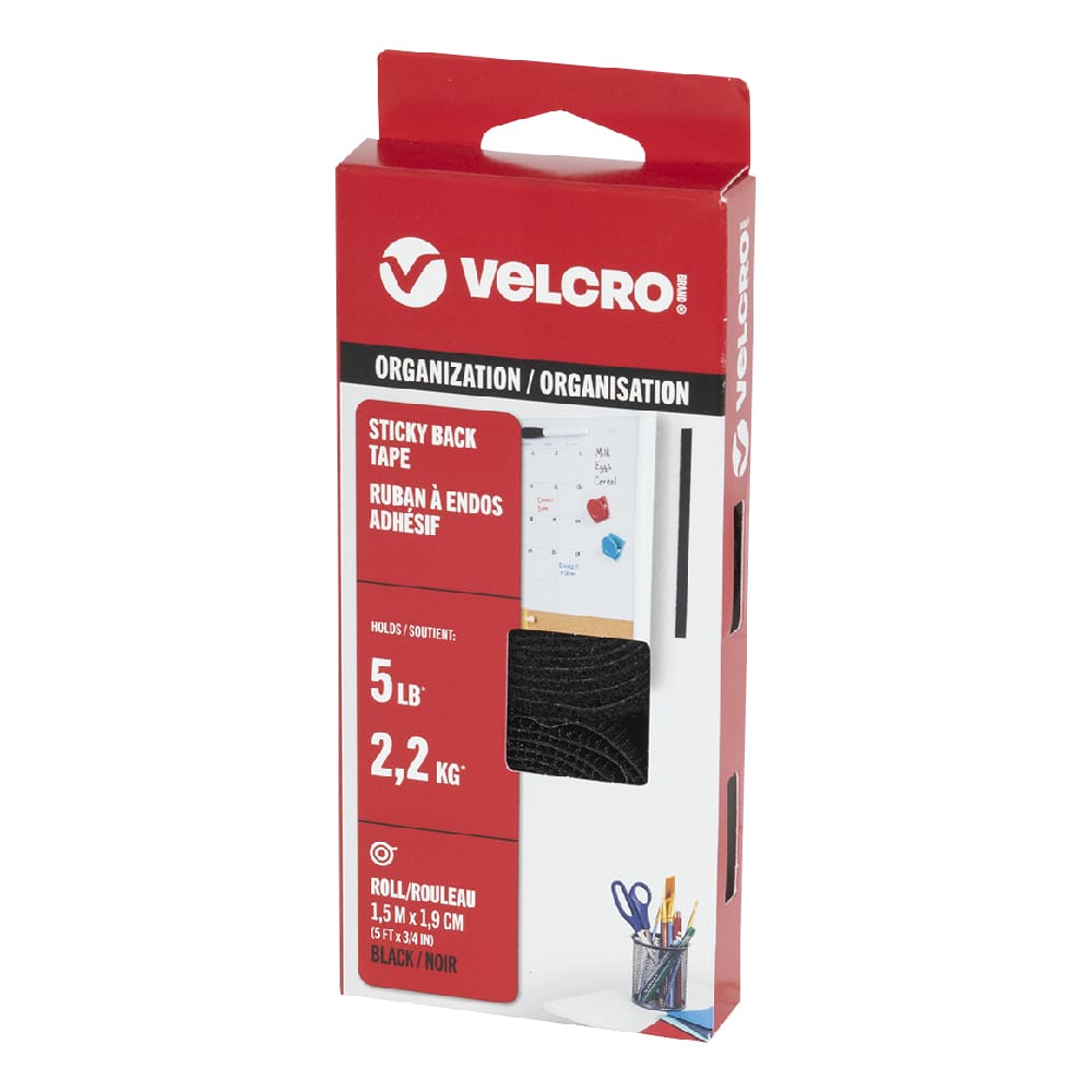 Bande adhésive Sticky Back VELCRO® 3/4 po x 5 pi