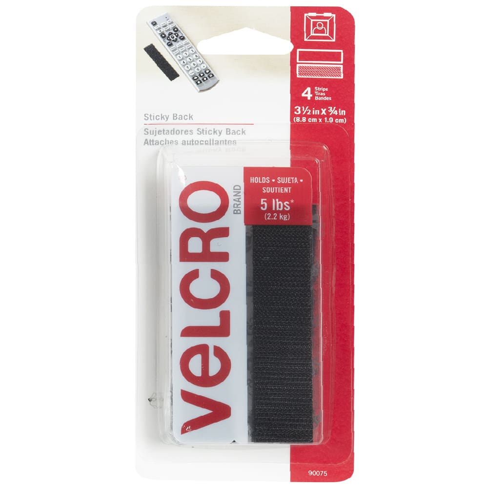 Bandes adhésives Sticky Back VELCRO® 3/4 po x 3 1/2 po
