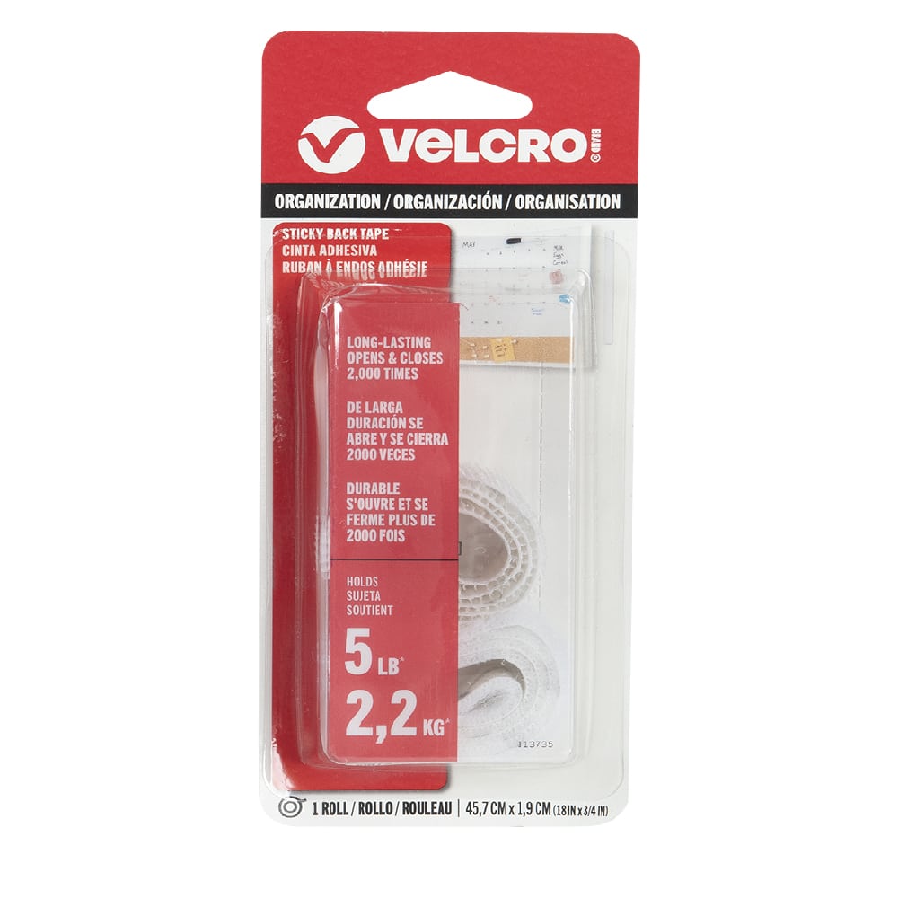Bande adhésive Sticky Back VELCRO® 3/4 po x 18 po